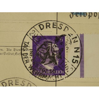 Especial postal de cancelación - Tag der Wehrmacht Infanterie Ersatz regimiento. 56, 1941.. Espenlaub militaria