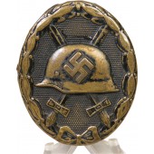 Deumer 1939 Wond badge in zwart. Gemerkt L/11