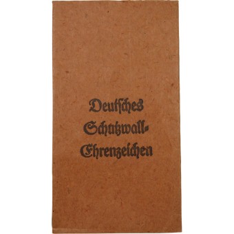 Sohni Heubach & Co Deutsches Schutzwall paquet Ehrenzeichen. Espenlaub militaria