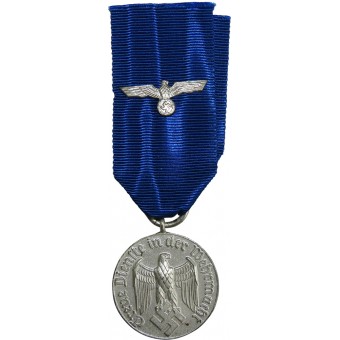 Medalla de la Wehrmacht servicio largo con el águila en la cinta. Espenlaub militaria