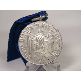 Wehrmacht Long Service medal with eagle on the ribbon. Espenlaub militaria