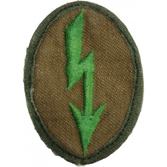 Sleeve trade patch for DAK uniforms- signals troops in the Gebirgsjäger. Espenlaub militaria