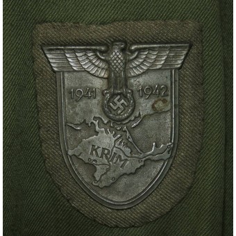 M 40 Tropenhemd für Leutnant des Geb Jag Rgt 91. Espenlaub militaria
