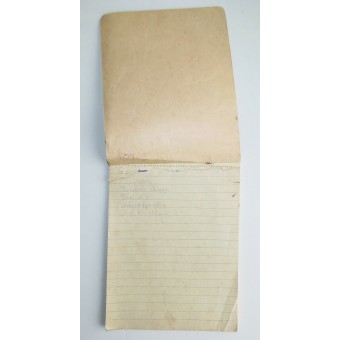 WW2 Map Case Patriottische notebook voor RKKA-commandanten.. Espenlaub militaria