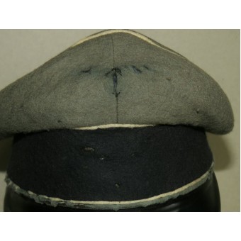 Wehrmacht Heer oder Waffen SS Infanterie Schirmmütze mit schwarzem Band. Espenlaub militaria