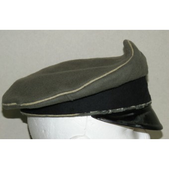 Wehrmacht Heer ou Waffen-SS chapeau de visière dinfanterie avec bande noire. Espenlaub militaria