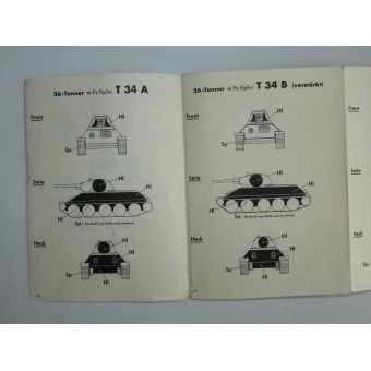 WW2 deutsche Anleitung zur Bekämpfung der feindlichen Panzer durch 7,5 cm Pak 97/38 и 97/40 AT gun. Espenlaub militaria