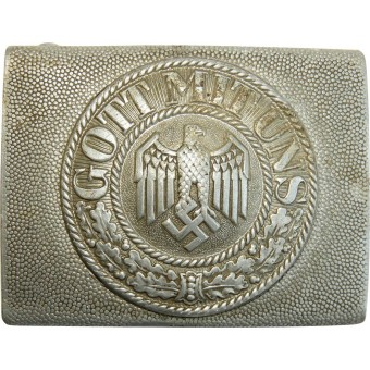Aluminum buckle, Wehrmacht with a separate medallion. Espenlaub militaria