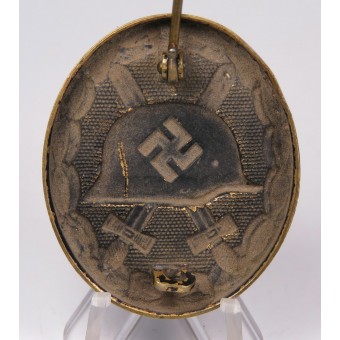 Black wound badge 1939, brass. Espenlaub militaria