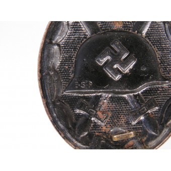 Schwarzes Verwundetenabzeichen 1939 mit der Aufschrift E.S.P.. Espenlaub militaria