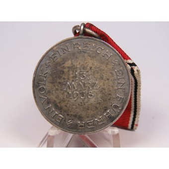 La medalla conmemorativa el 13 de marzo de 1938 en honor de los Anschluss de Austria. Espenlaub militaria