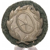 Немецкий знак военного водителя в серебре. Цинк в серебрении