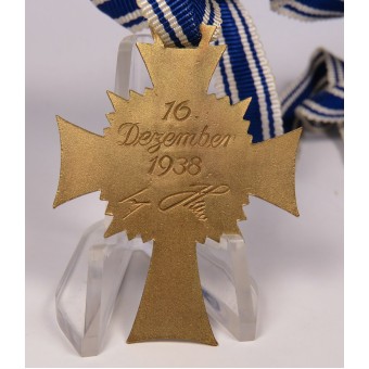 Grado de oro de la cruz de la madre alemana 1938. Espenlaub militaria
