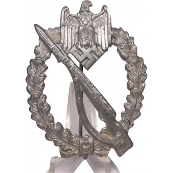 Jalkaväen hyökkäysmerkki hopeaa Ernst L Muller. Espenlaub militaria