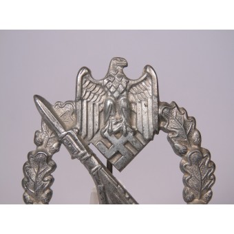 Jalkaväen hyökkäysmerkki hopeaa Ernst L Muller. Espenlaub militaria