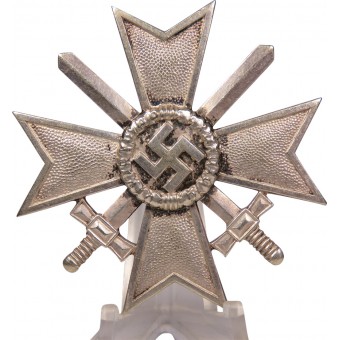 KVK I-1939 with swords, silvered brass. PKZ 84 Carl Poellath. Espenlaub militaria