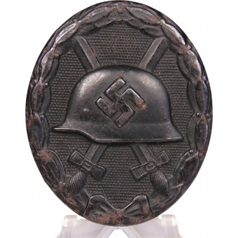 1939. Знак  За ранение чёрная сепень LDO - L 18, Майер. Espenlaub militaria