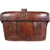 Imperial Russian box-shaped leather pouch for the Mosin rifle
