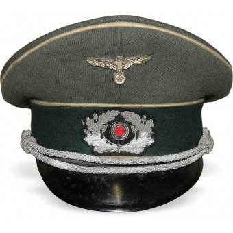 Gorra de plato de la Wehrmacht oficial de infantería. condición salada. Espenlaub militaria