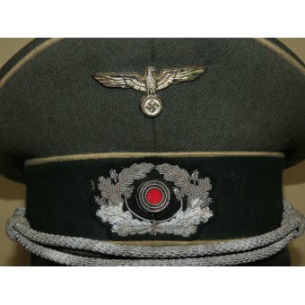 Wehrmacht Infantry officers visor cap. Salty condition. Espenlaub militaria