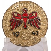 Gauleistungsabzeichen in goud 1942 Standschützenverband Tirol-Vorarlberg 1942 jaar. 23,5 mm
