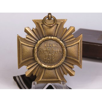 NSDAP Dienstauszeichnung in Bronze award, M 1/142 RZM: Josef Hillerbrand. Espenlaub militaria