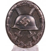 PKZ 107 - Carl Wild Wound Badge 1939 in zwart