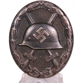 Знак за ранение 1939 -107 Carl Wild Hamburg. Чёрная степень. Espenlaub militaria