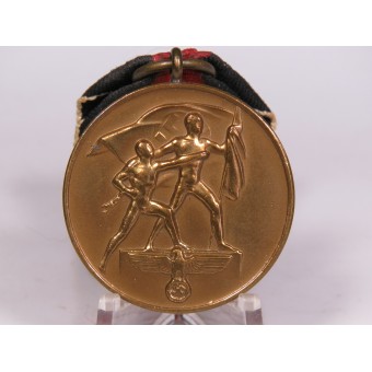 Sudetenland Medaille mit LDO gestempelter Prager Burg Spange L/12 C.E. Junker. Espenlaub militaria