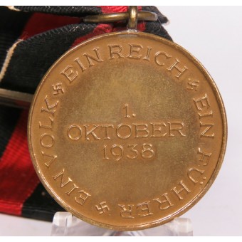 Medalla de Sudetenland con LDO Marcado Burg Burg Bropt l/12 C.E. Junker. Espenlaub militaria