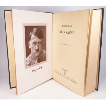 Book by Adolf Hitler - Mein Kampf, 820-824 Auflage. Mid-War Edition. Espenlaub militaria