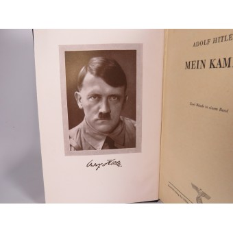 Book by Adolf Hitler - Mein Kampf, 820-824 Auflage. Mid-War Edition. Espenlaub militaria