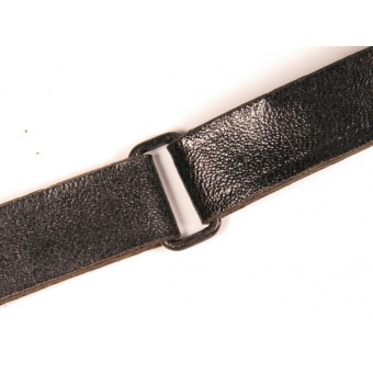 Artificial leather Chin strap for a  Waffen-SS visor cap for lower ranks. Espenlaub militaria