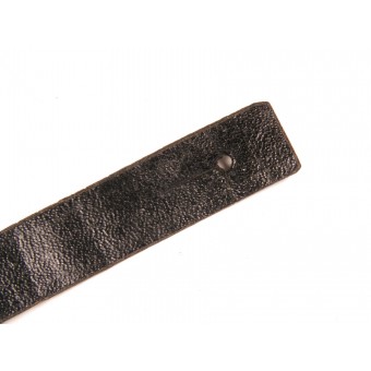 Cinturino in pelle artificiale per berretto a visiera delle Waffen-SS per i gradi inferiori. Espenlaub militaria