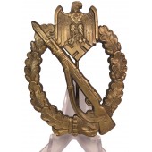 Infanteriesturmabzeichen i brons. W Deumer
