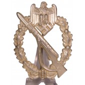 Infanteriesturmabzeichen i silver Franke, Dr. & Co. Nära nyskick