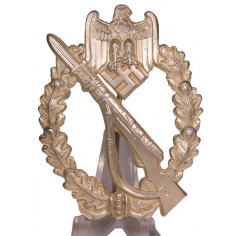Infanteriesturmabzeichen i silver Franke, Dr. & Co. Nära nyskick. Espenlaub militaria