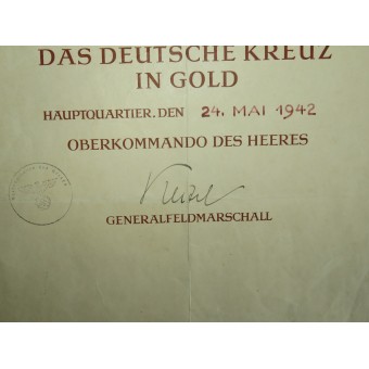 Satz eines Trägers des Deutschen Kreuzes in Gold Pz Pi BTL 37