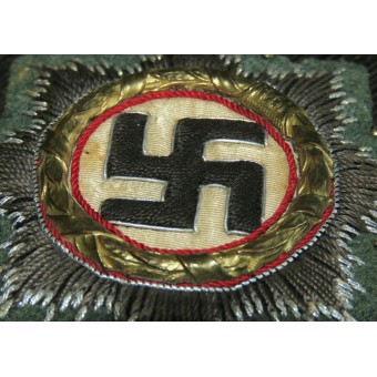 Set of a holder of the German Cross in gold Pz Pi BTL 37. Espenlaub militaria