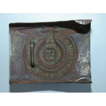 SS buckle early cupro-nickel Oberhoff & Cie Lüdenscheid. Ges. Gesch