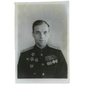 Unknown senior lieutenant with three Orders of the Patriotic War