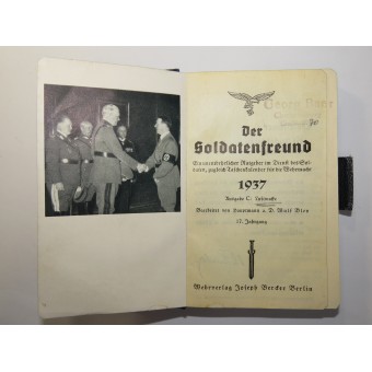 Der Soldatenfreund 1937 zakkalender. Espenlaub militaria