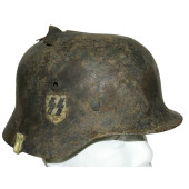 German M35 SS- VThelmet by Quist, size 66