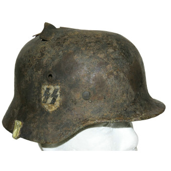 German M35 SS- VThelmet by Quist, size 66. Espenlaub militaria