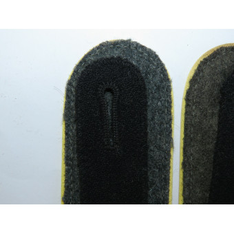 Погоны Waffen-SS, лимонно-жёлтая выпушка, войска связи. Espenlaub militaria