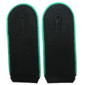 Waffen-SS shoulder boards M42, green piping, Gebirgsjäger