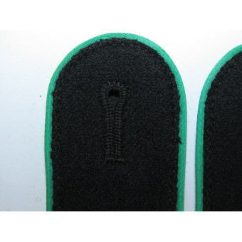 Погоны Waffen-SS M42, зелёная выпушка, Gebirgsjäger. Espenlaub militaria