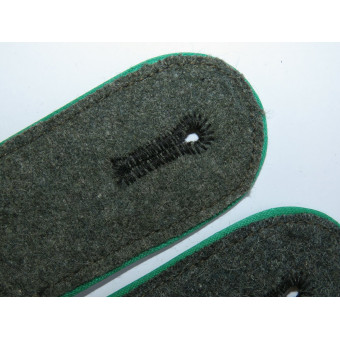 Погоны Waffen-SS M42, зелёная выпушка, Gebirgsjäger. Espenlaub militaria