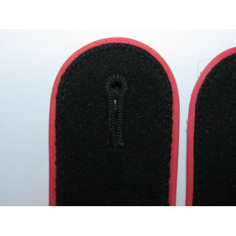 Waffen-SS shoulder boards, pink piping, Panzer troops