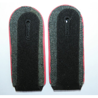 Waffen-SS shoulder boards, pink piping, Panzer troops